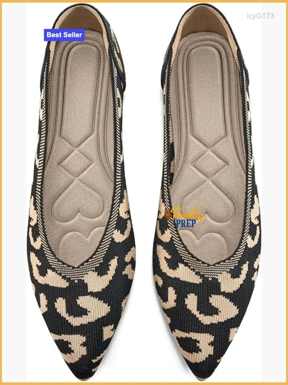 Comfortable Pointed Toe Knit Ballet Flats - Breathable Slip On Shoes for
